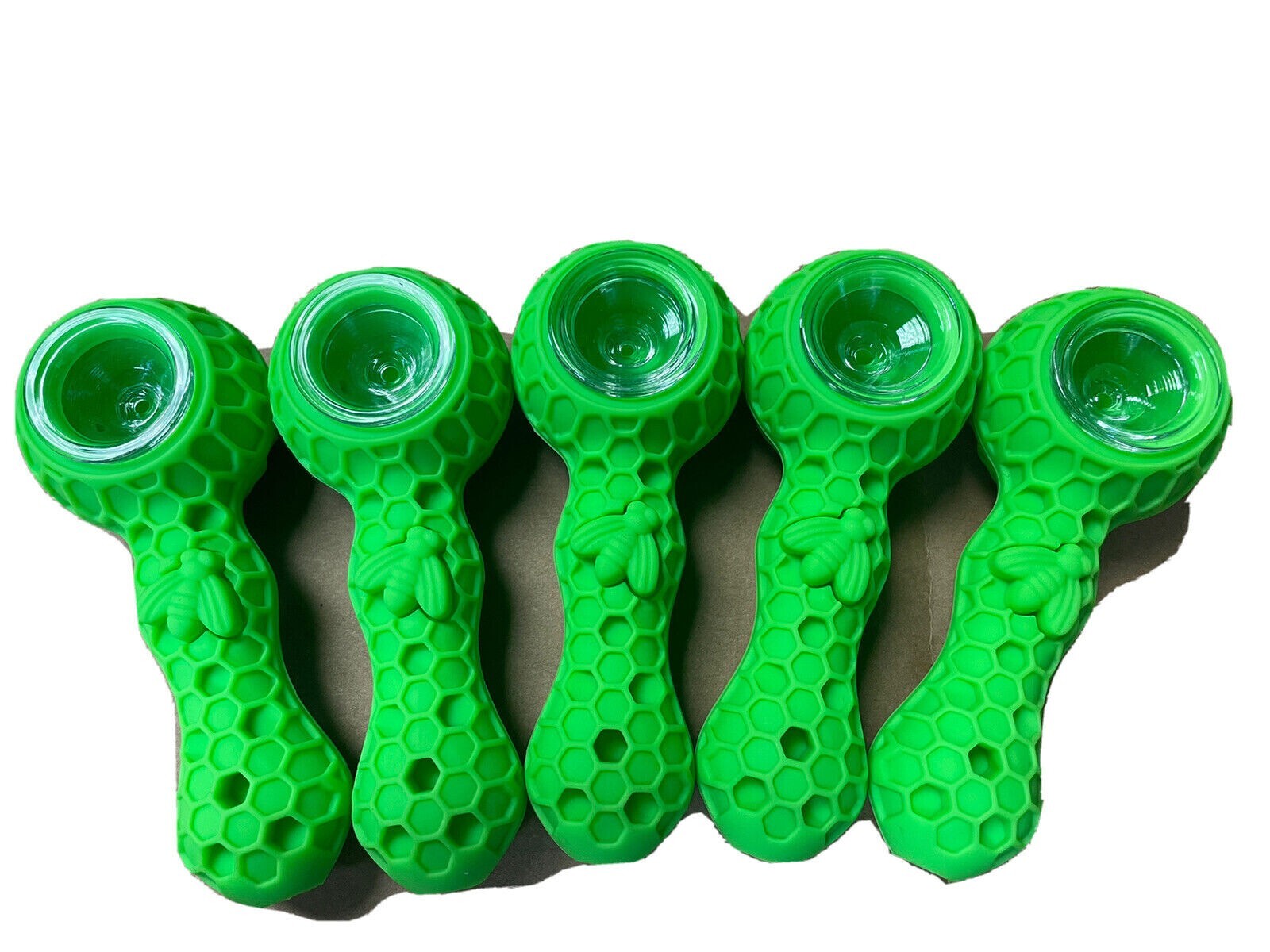 Smoke Pipe With Glass Bowl For Smoking Tobacco Herb In Bulk 5pcs