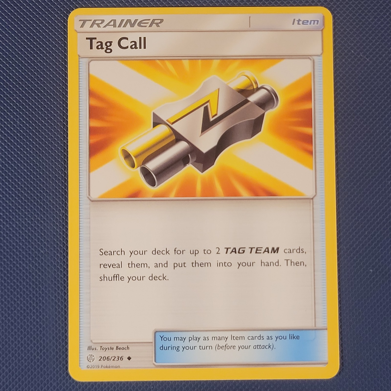 Tag Call 206/236 – Cosmic Eclipse – Uncommon Pokemon Card – NM