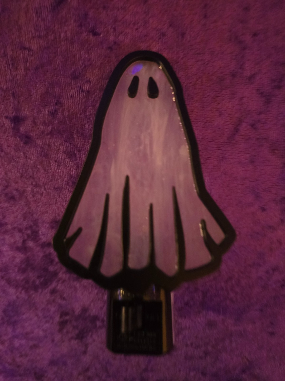 RARE Spirit Halloween Stained Glass Ghost Night Light- No Longer Sold