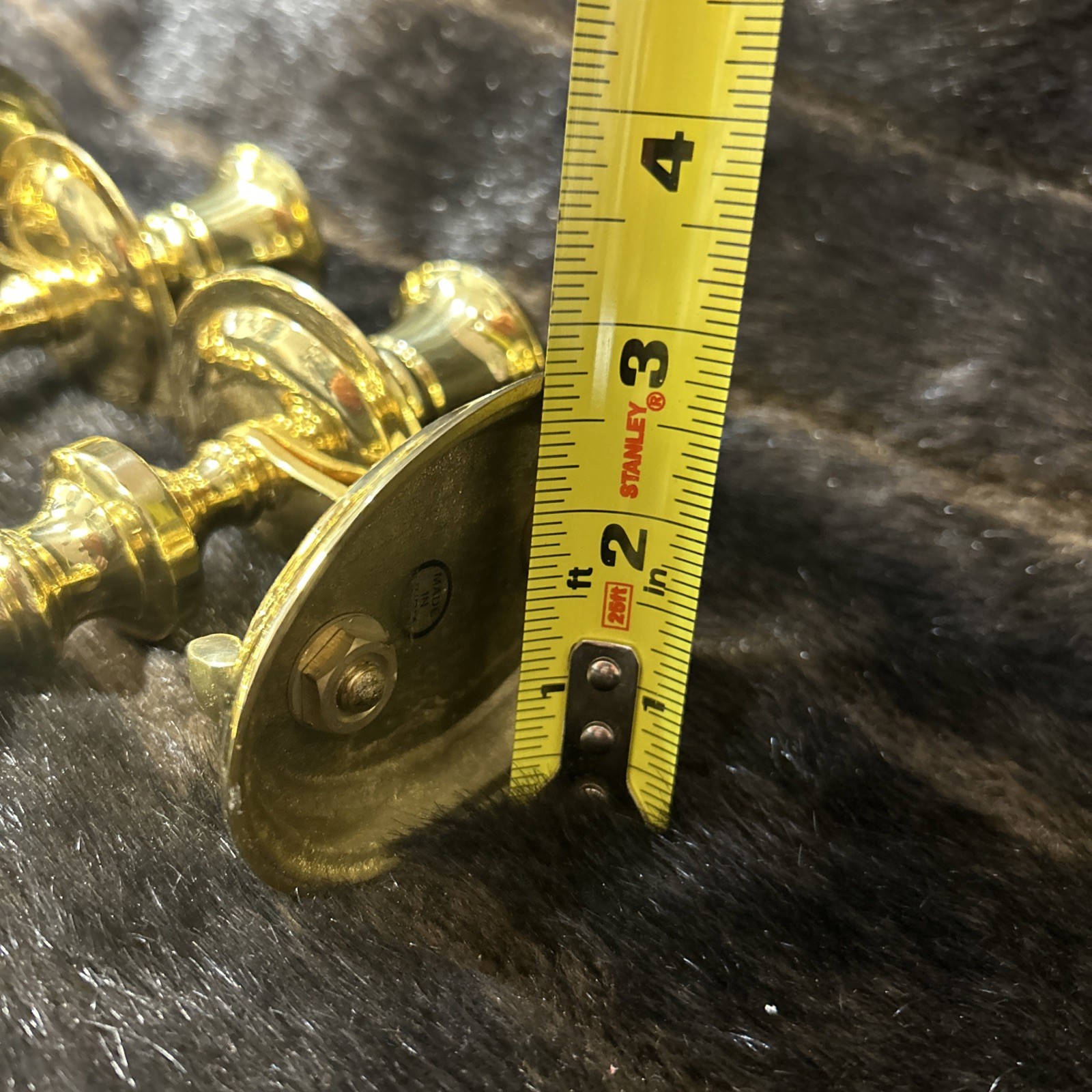 2 Solid BRASS Vintage Candlestick Wall Mount Sconce Candle Holders New Old Stock