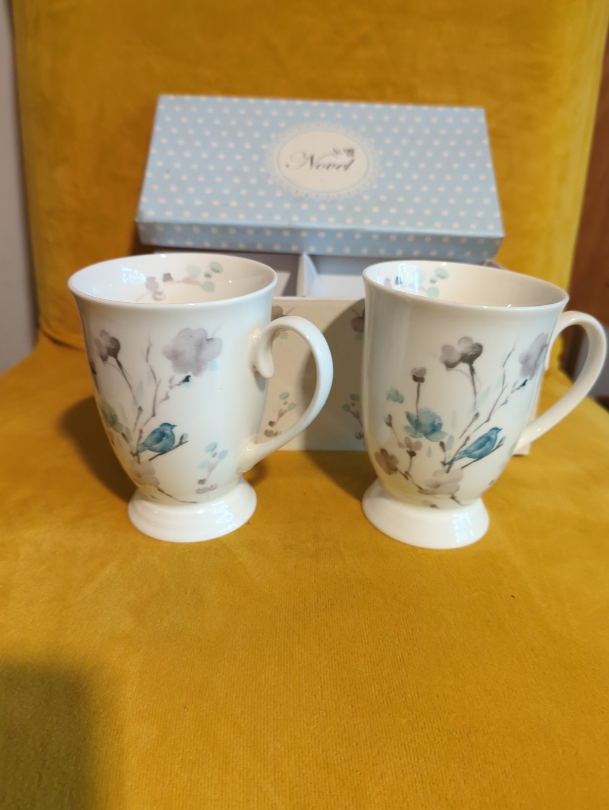 Novel Porcelain Elegant Teacups Set Of Two