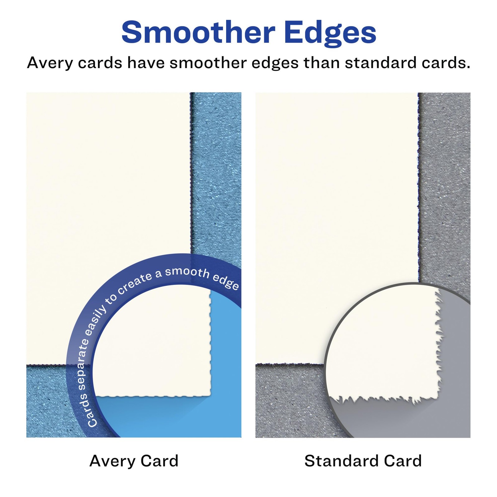 Avery Printable Rectangle Rounded Corner Business Cards Sure Feed Technology