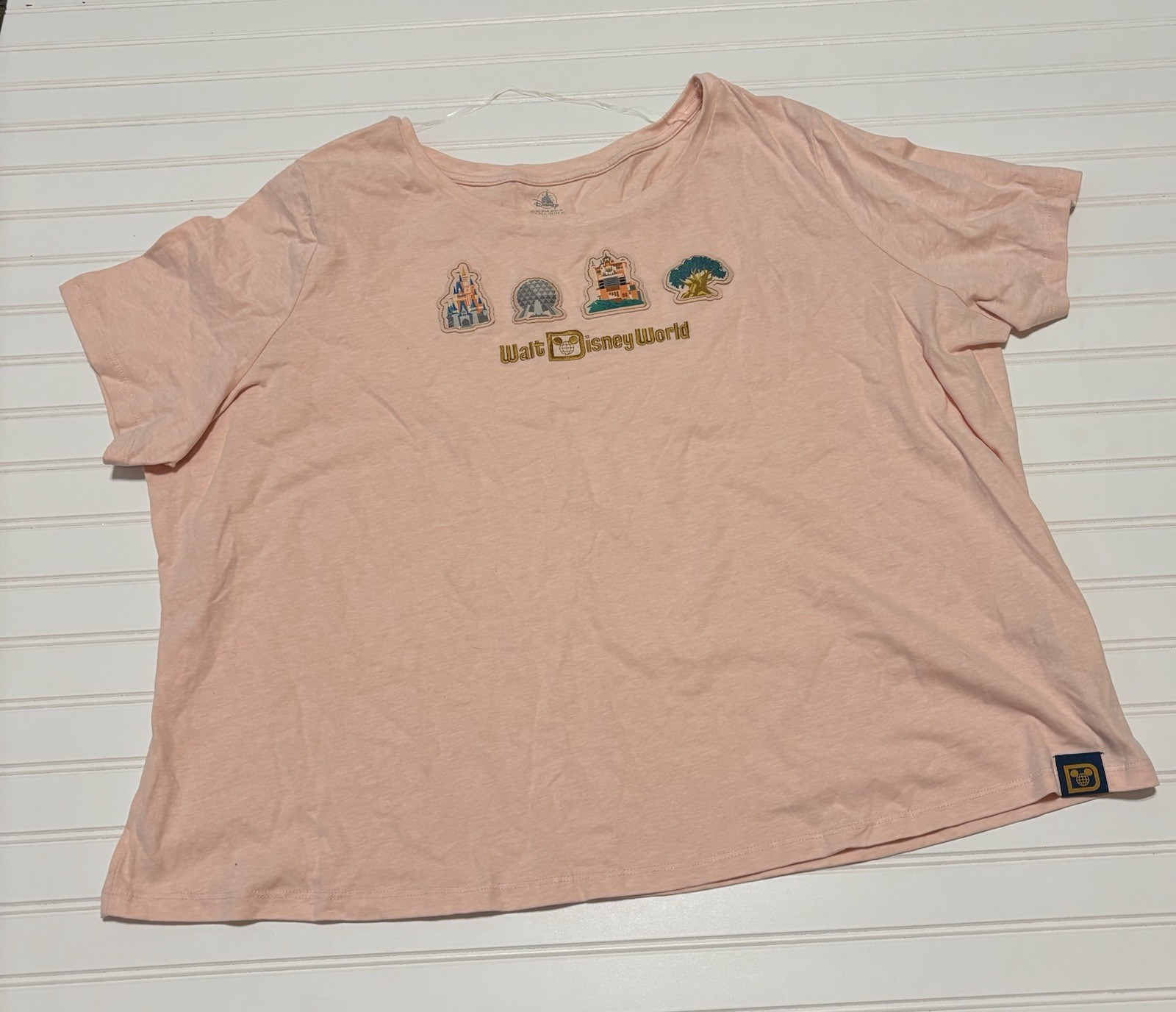 Disney Parks Walt Disney World Blush Pink Top Plus Size 3X NWT