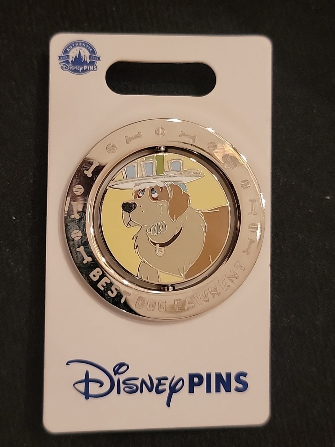 Disney 2023 Best Dog Pawrent Peter Pan Dog Nana Spinner Pin