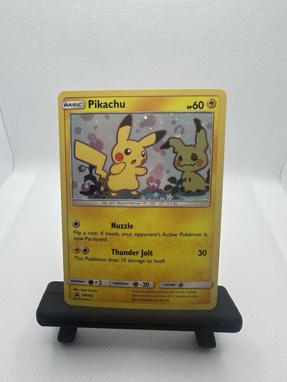 Pokemon Pikachu SM162 Holo Black Star Promo Mimikyu Movie Promo Near Mint