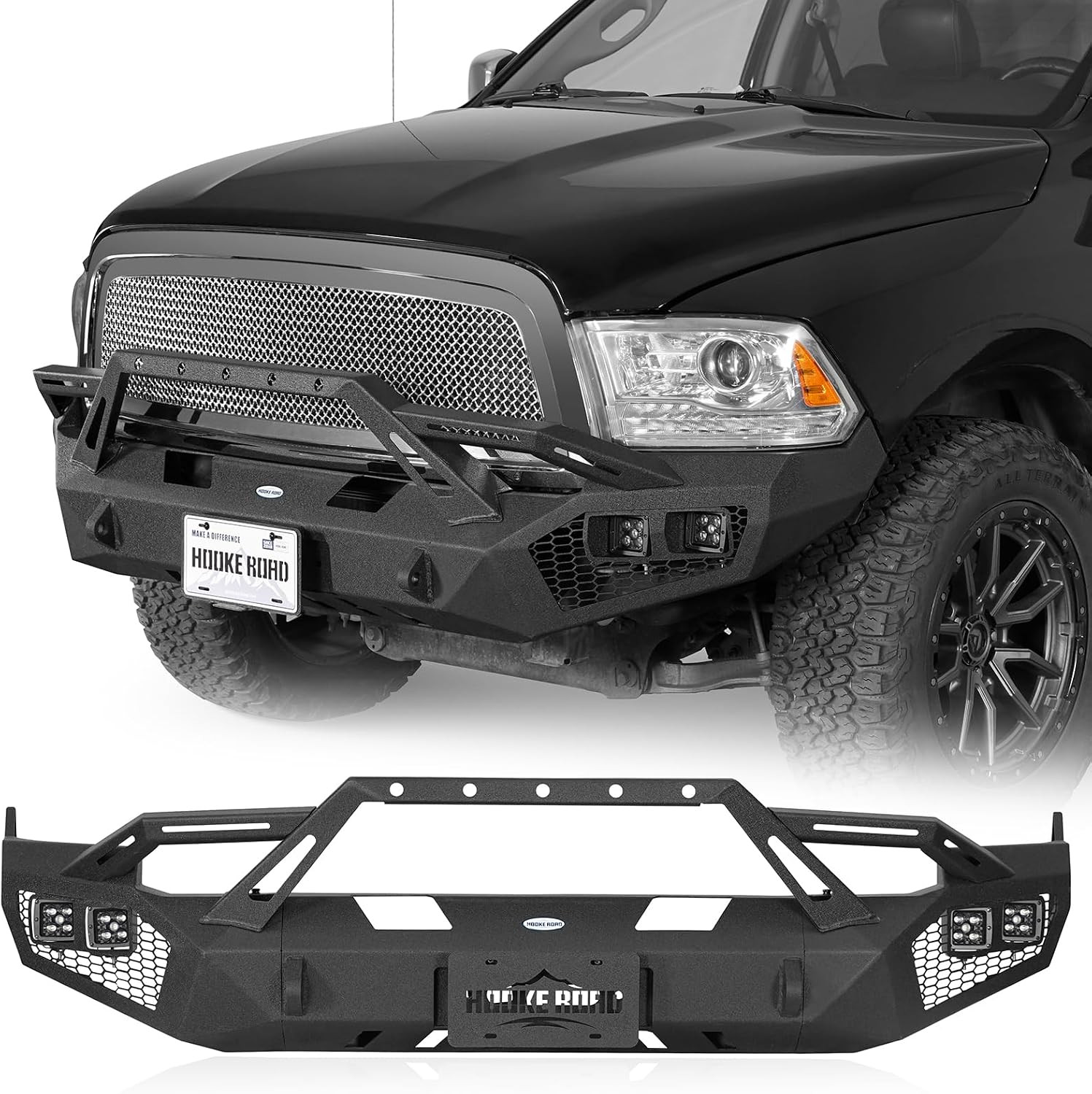 09-12 Ram 1500 Front Bumper for 2009 2010 2011 2012 Dodge Ram 1500 Pickup Truck,