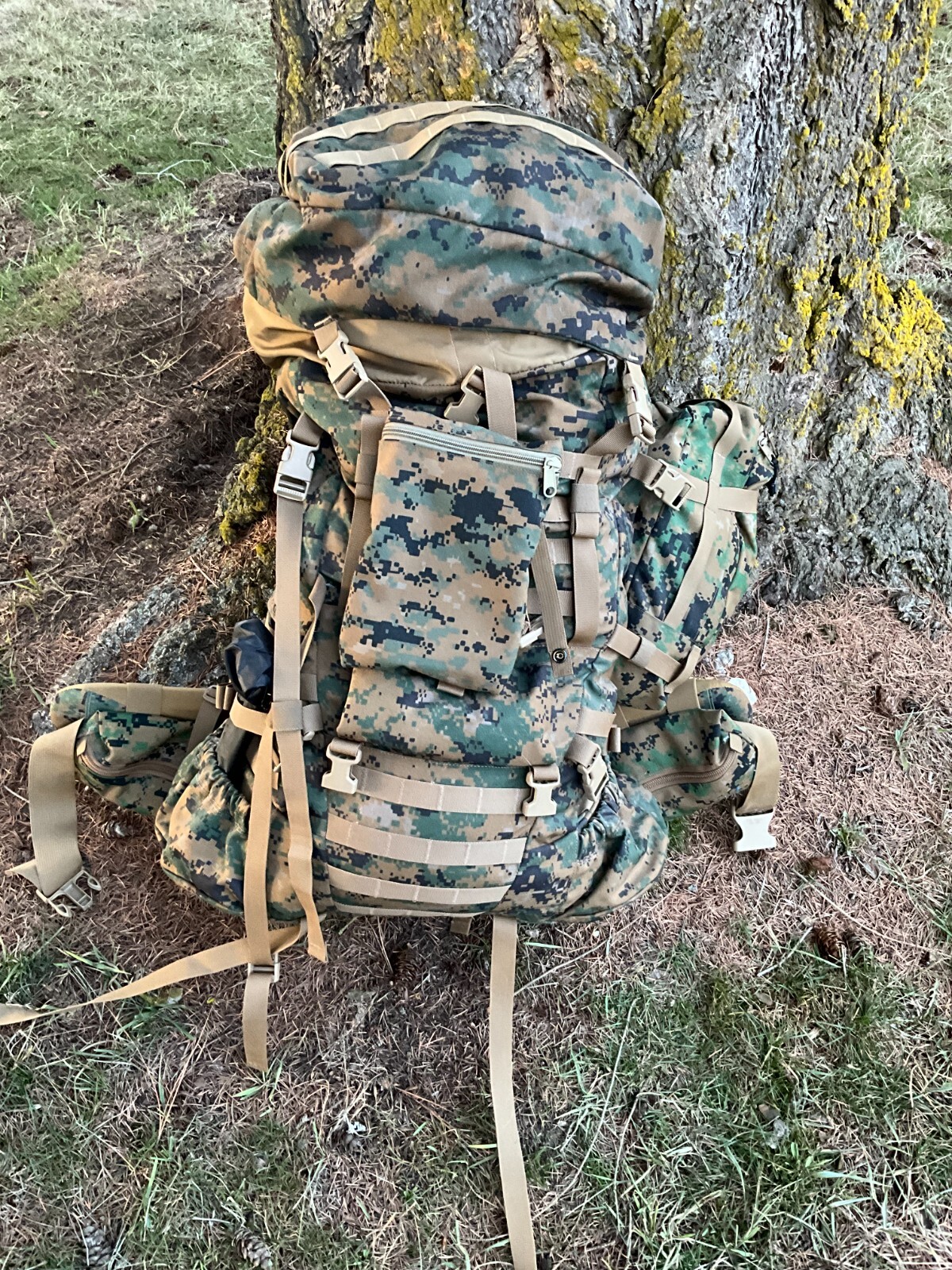 Custom USMC Accessory Pouch – ILBE Digital Marpat Molle Compatible (10 x 13″)