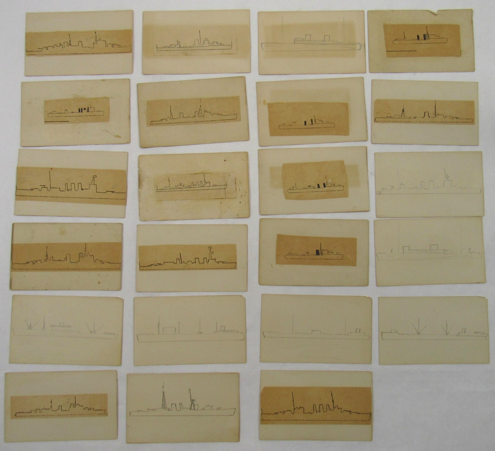WWII Lot 23 Navy Ship Identification Cards Watercraft ID Vessel War Defense USA