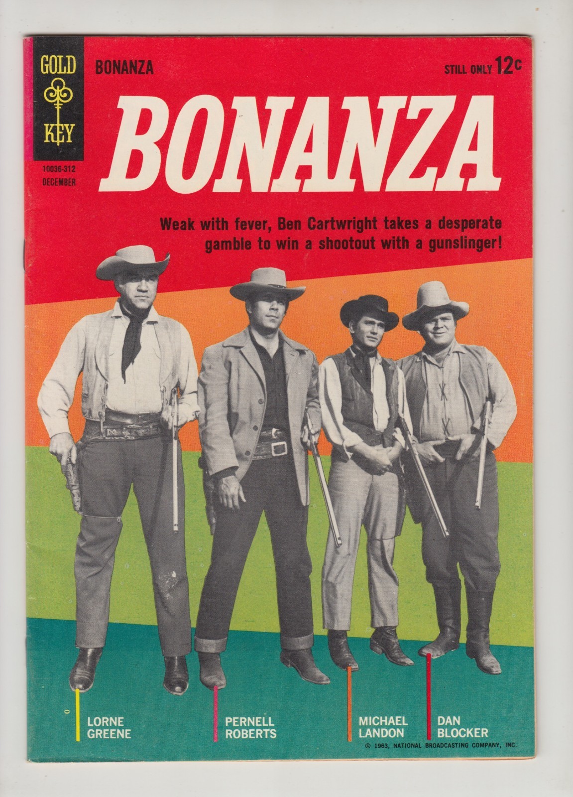BONANZA #5 FN+ 6.5 GOLD KEY COMICS 1963