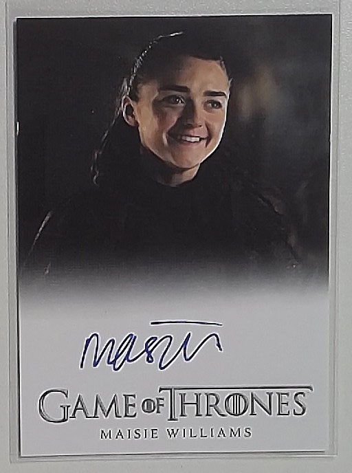2025 Maisie Williams as Arya Stark: The Great Houses: Full Bleed Auto