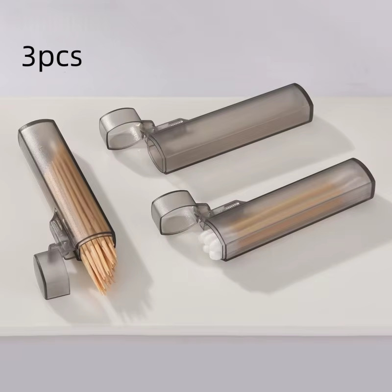 Portable Clear Toothpick Holder Case Travel Pocket Kitchen Hygienic Dispenser