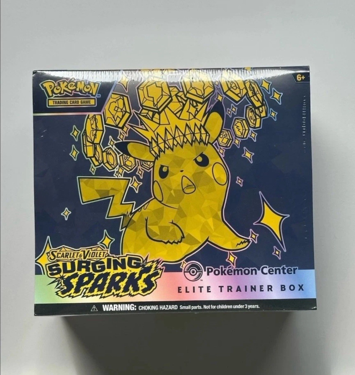 Surging Sparks ETB Pokemon Center Elite Trainer Box Brand New & Factory Sealed