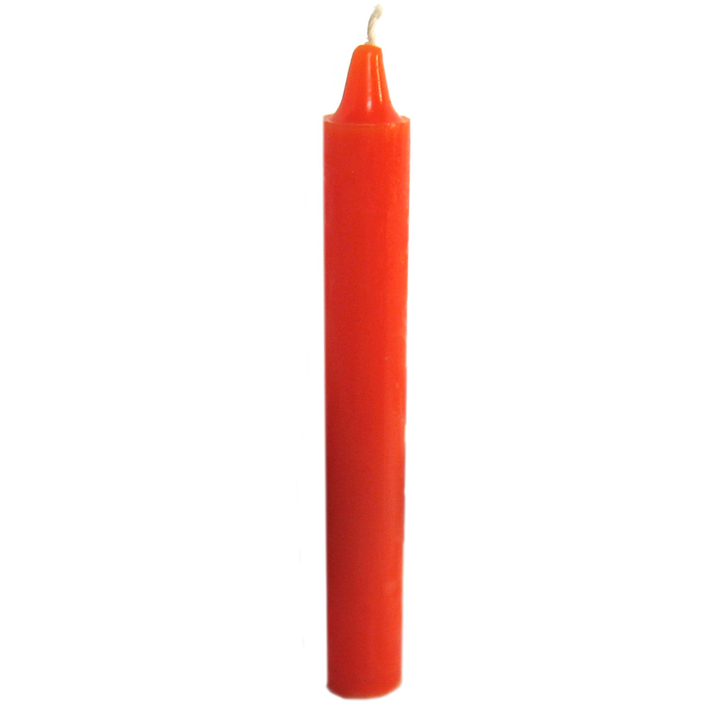 Orange Candle (6 Inches) – Household or Spell Taper Candle – Sold Individually