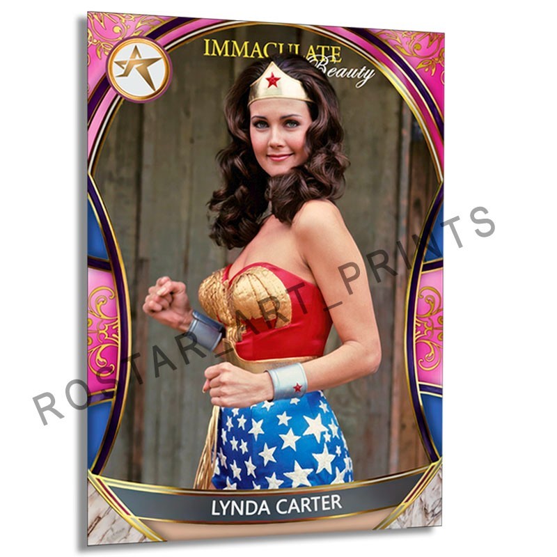 LYNDA CARTER Actress Wonder Woman Beauty Card Rostar CUSTOM Card LYC6