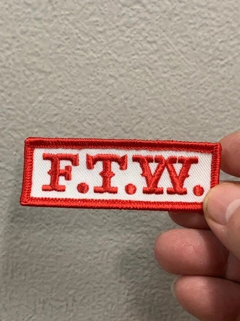Red & White F.T.W Patch Made in the USA