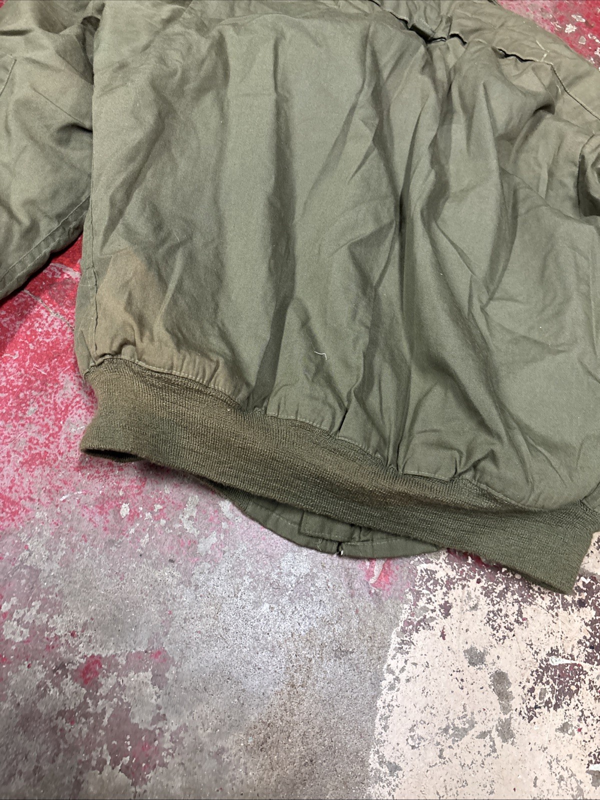 Cold Weather High Temperature Resistant Jacket Tanker Jacket Large Long OD Green