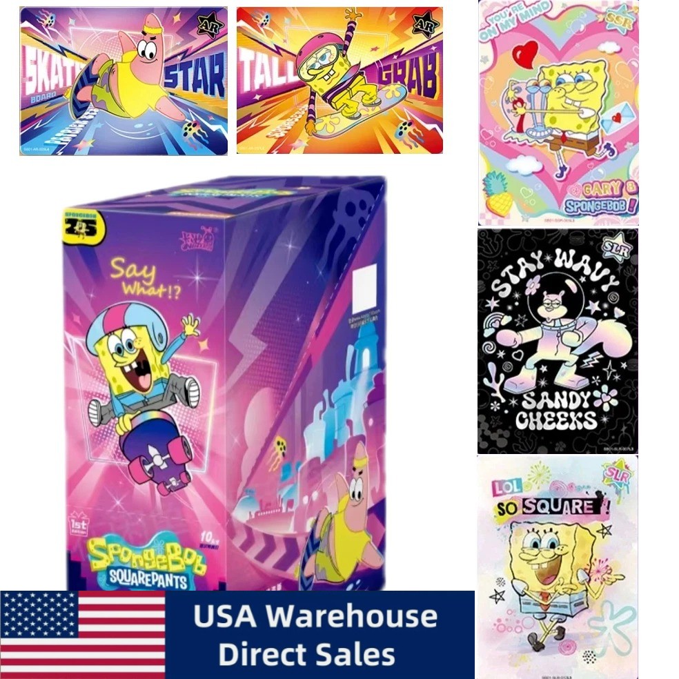 2024 Kayou SpongeBob SquarePants Anime Collection Trading Cards CCG Sealed Gift