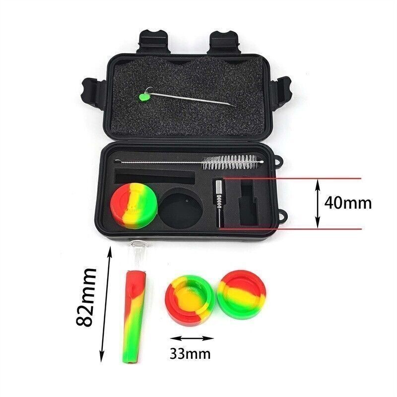 1PCS Random Color Silicone Pipe – Multi-Purpose Set With 7 Accessories