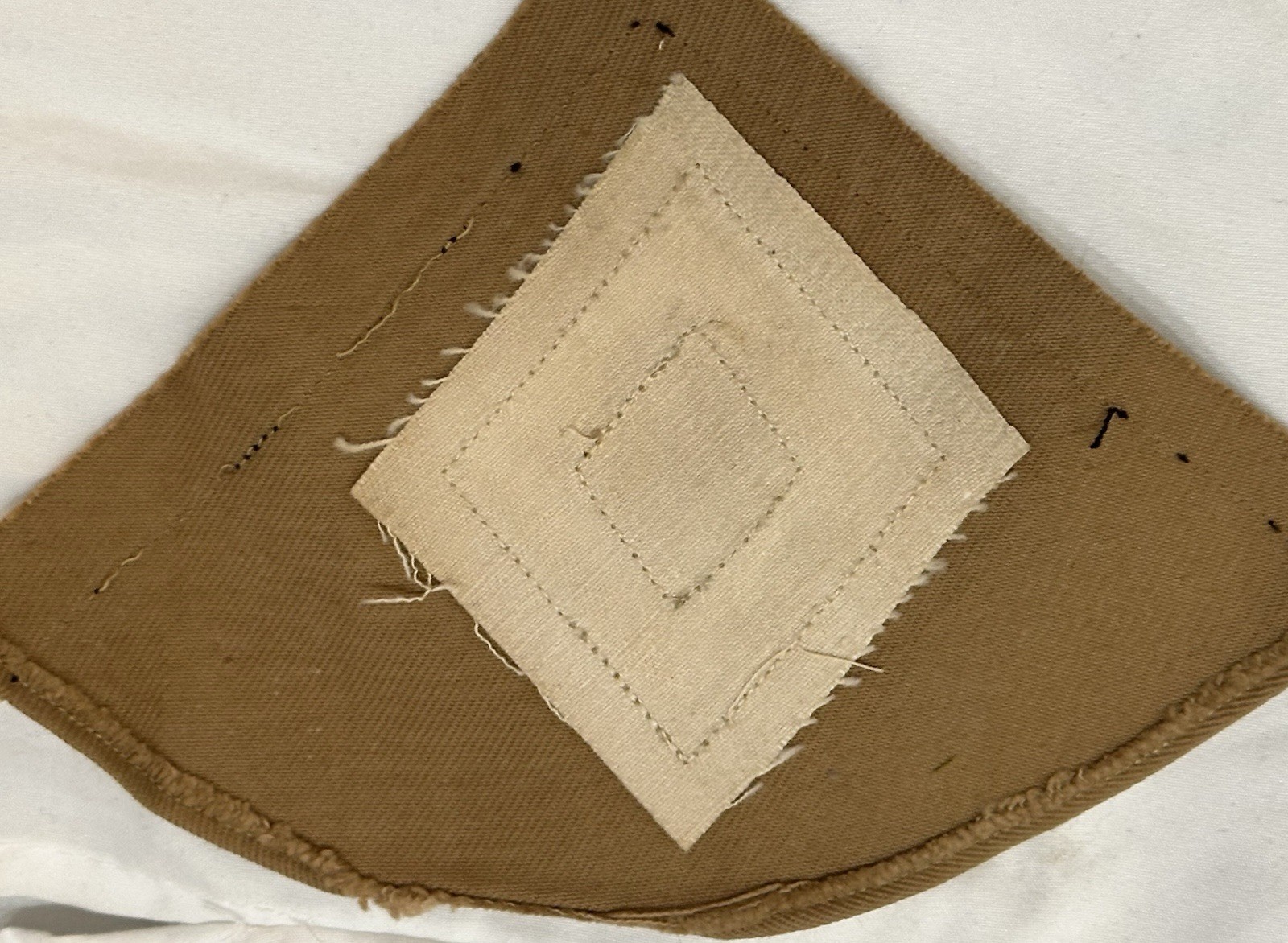 PAIR INFANTRY FIRST SGT CHEVRON INSERTS! Original & Off A Uniform! Nice Pair!