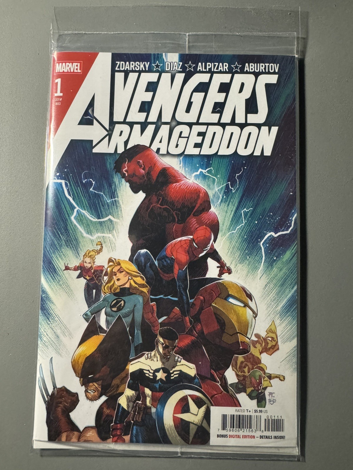 Avengers Armageddon #1 Marvel Comics W/ Warstorm Surge Magic Card MTG (SEALED)