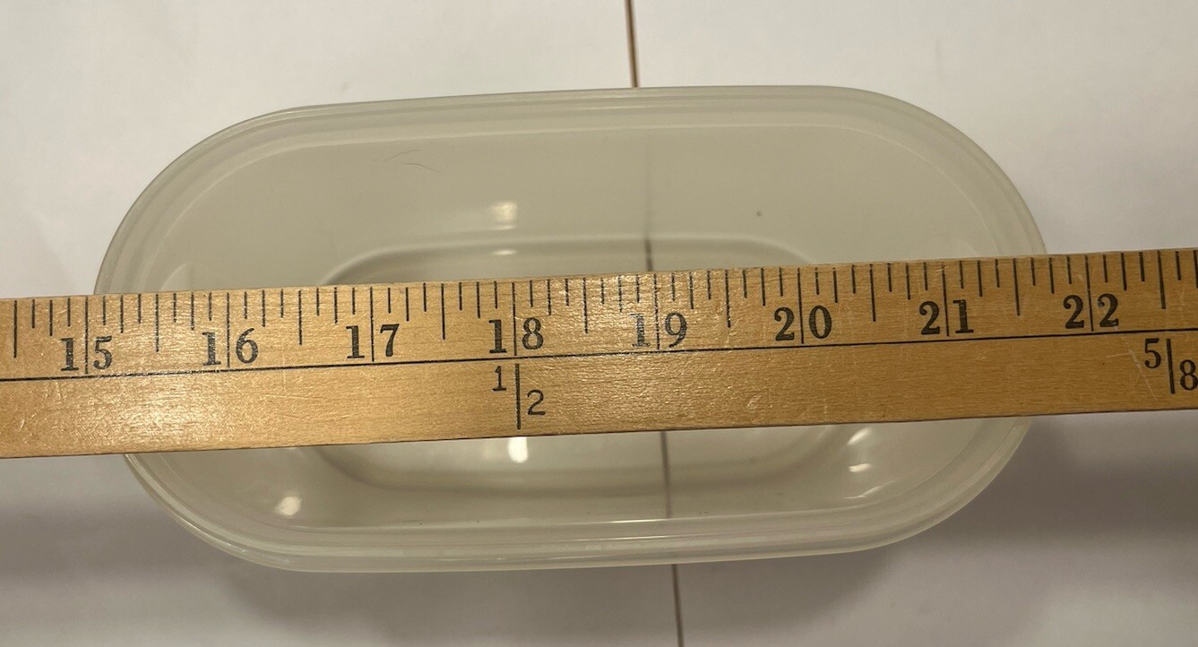 Tupperware Modular Mates Oval #1 & #2 And Round #5 W/Red Lids
