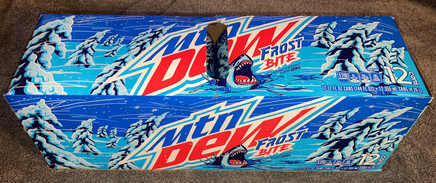 Mtn Dew Frost Bite NEW Sealed Can Discontinued* Limited Edition Mountain Dew