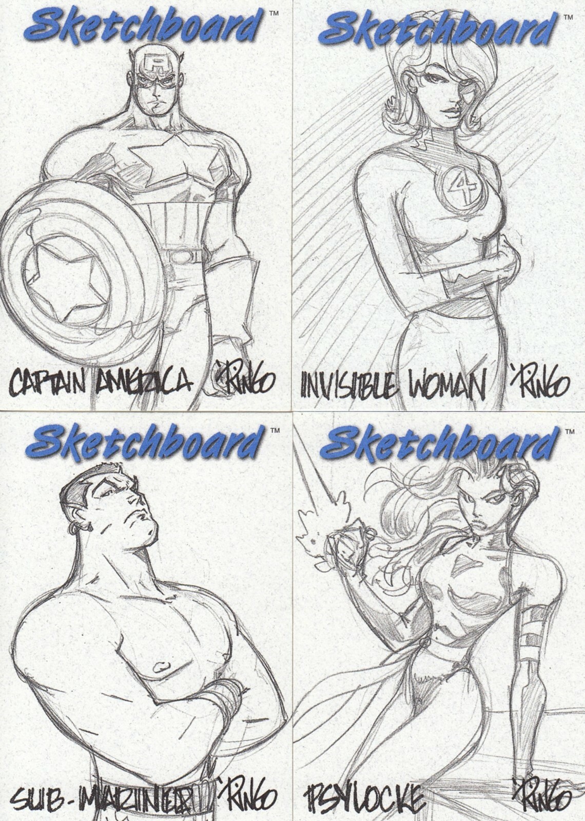 MARVEL CREATORS COLLECTION SKETCHBOARD U PICK SINGLE INSERT CARDS 8 FOR $20