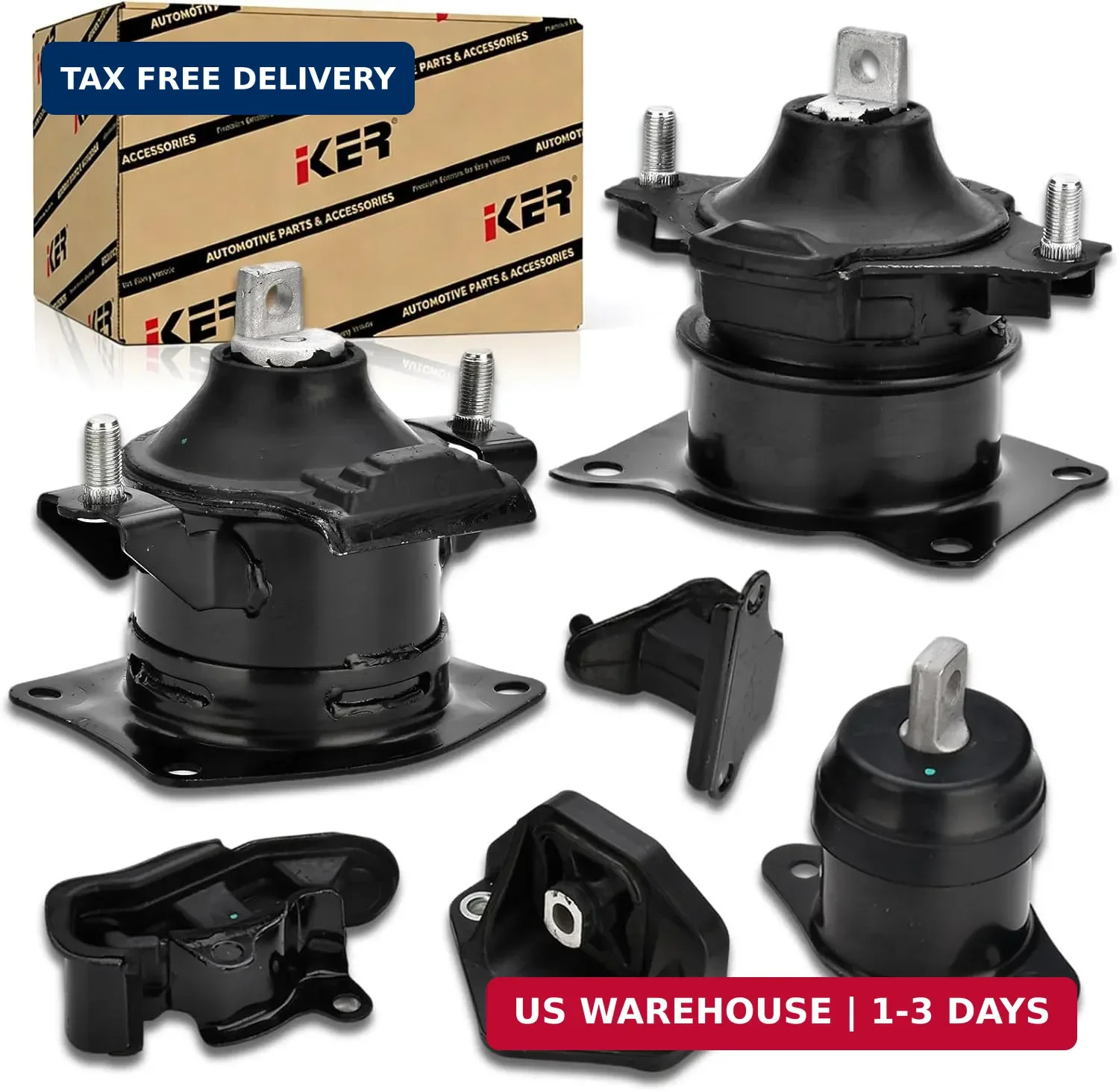 6PCS Engine Motor Mount Set Compatible with Honda Accord 3.0L 2003-2007 Auto Tra