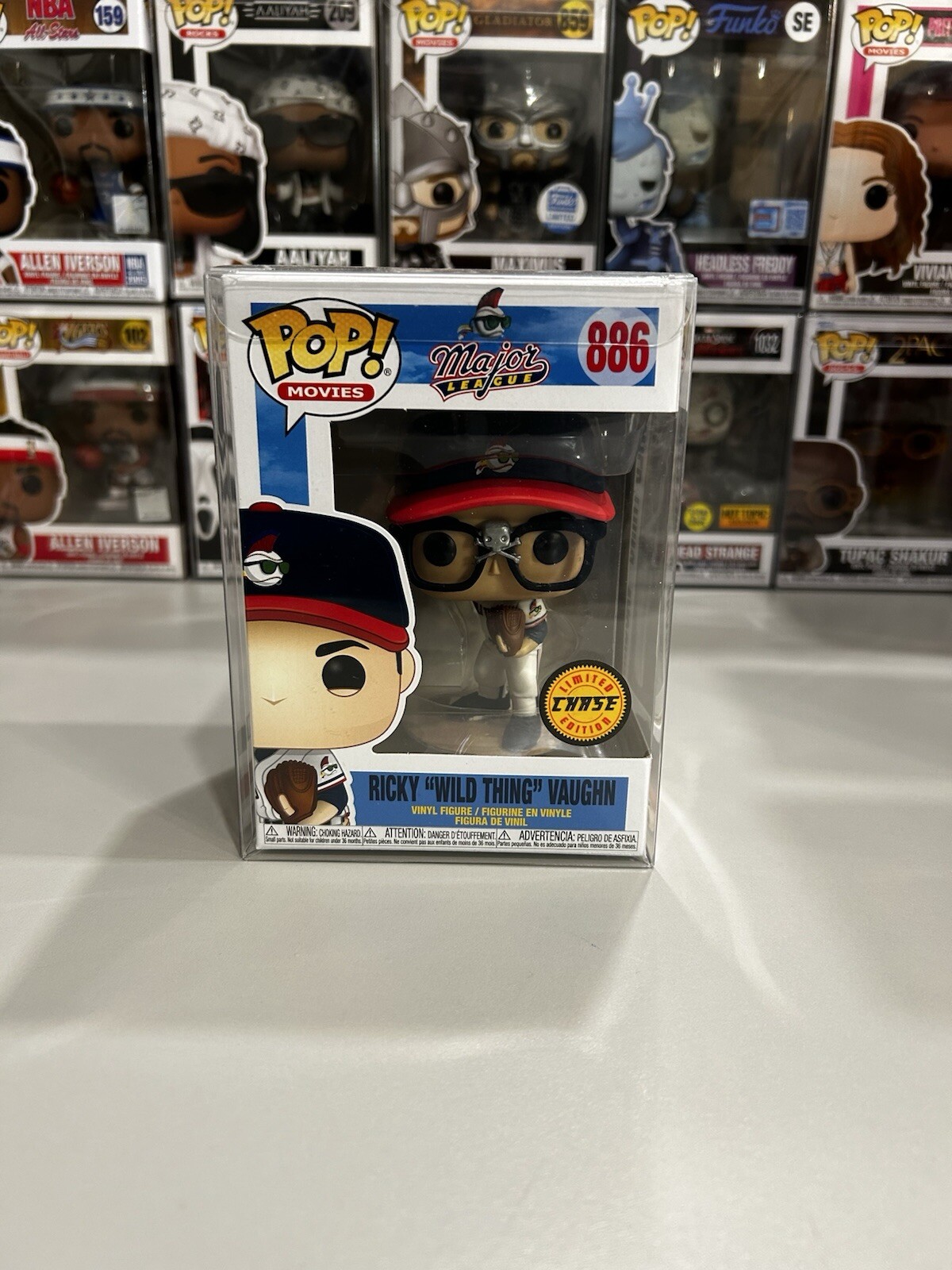 New Funko Pop Ricky Vaughn CHASE Major League Cleveland Indians MLB Baseball 886
