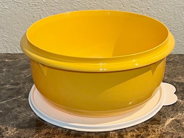 Tupperware Classic Mixing Bowl Container 5/8/12 Cup with White Seal Set of 3 New