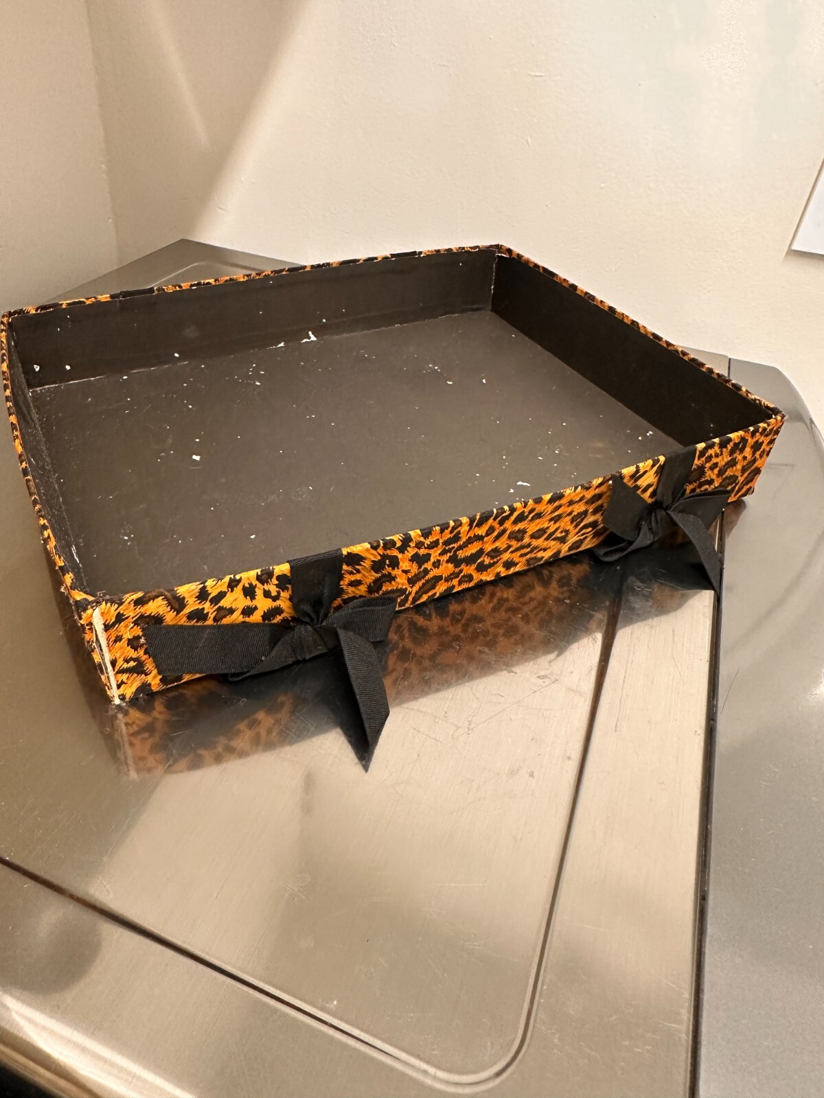 Safari Animal Print Serving Tray Platter Container – Leopard Cheetah