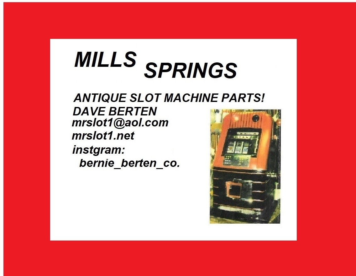 MILLS MLB8525 REPLAEMENT SPRING ANTIQUE SLOT MACHINE MADE IN THE U.S.A.