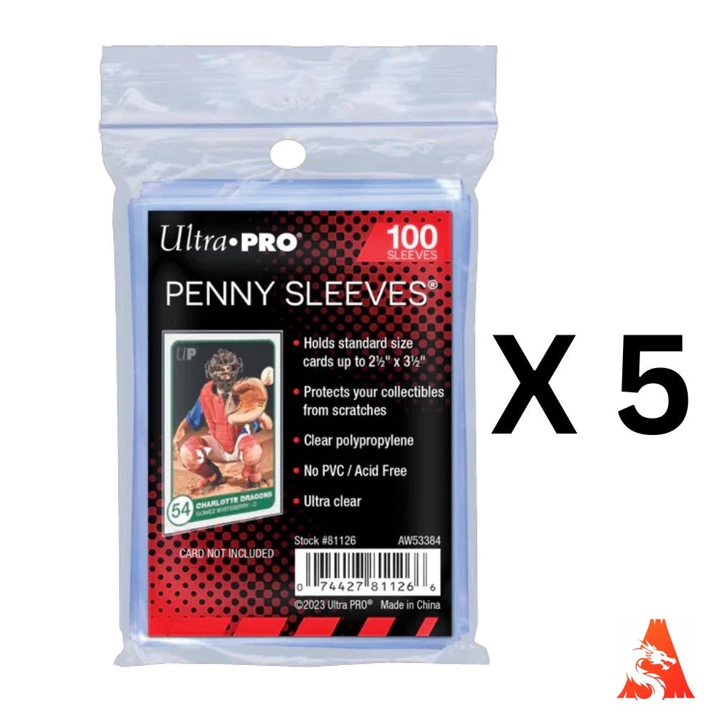 500 Ultra PRO Penny Sleeves Standard – Pokemon, Magic, Sports