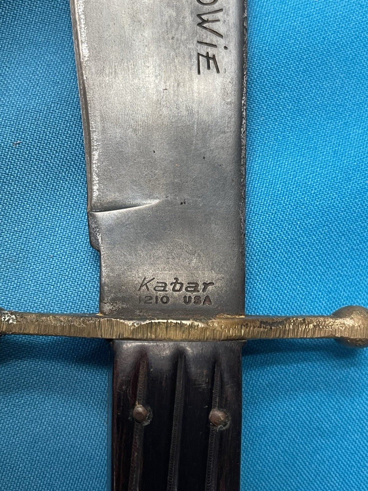Ka-bar 1210 Vintage Rare Bowie Knife With Sheath