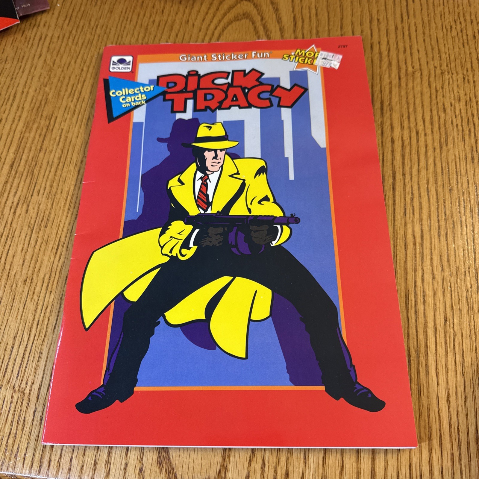 Vintage 1990 Golden DICK TRACY MADONNA Giant Sticker Fun Disney #2787 UNUSED
