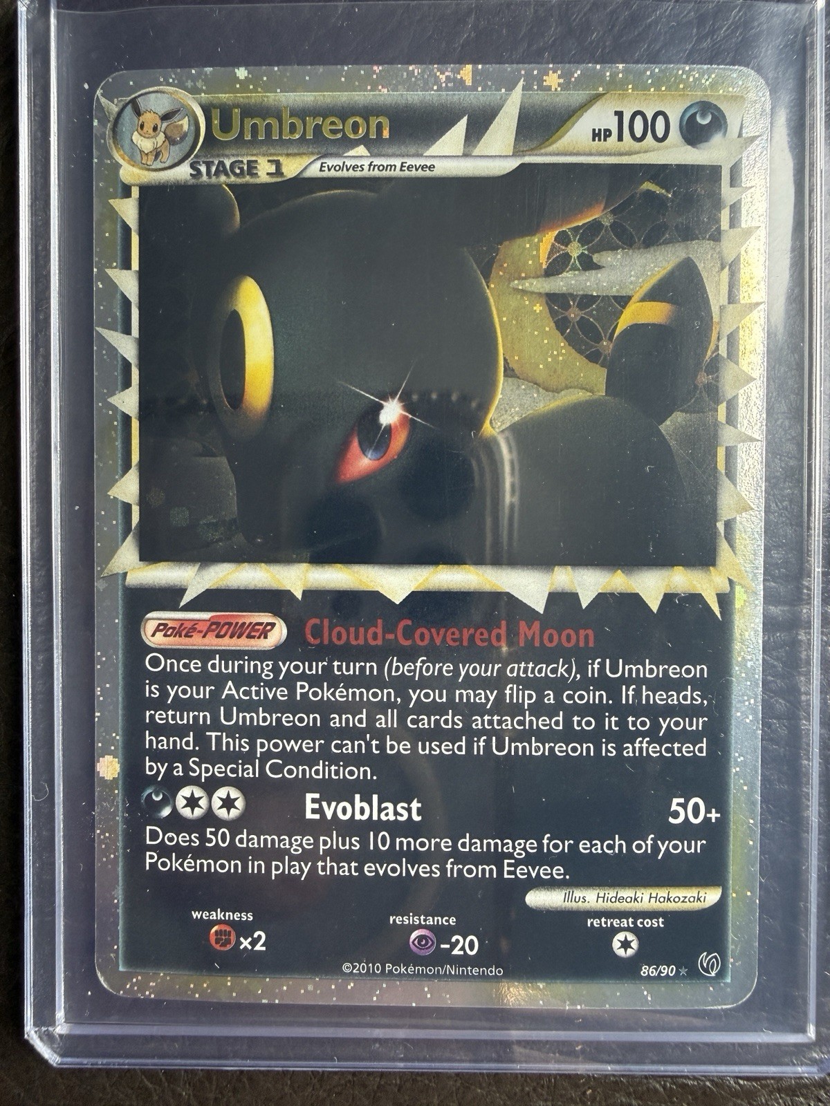 Umbreon 86/90 Undaunted Holo Rare 2010 Pokémon TCG English