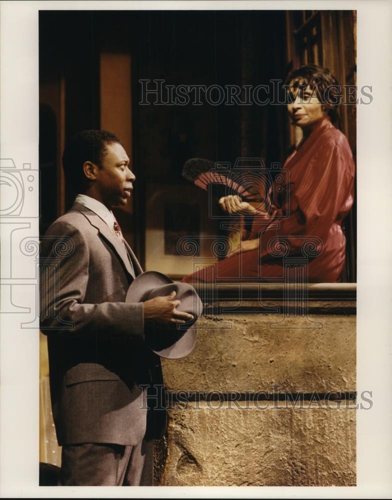 2001 Press Photo Alvin Keith and Vivian Reed in Blues for an Alabama Sky.