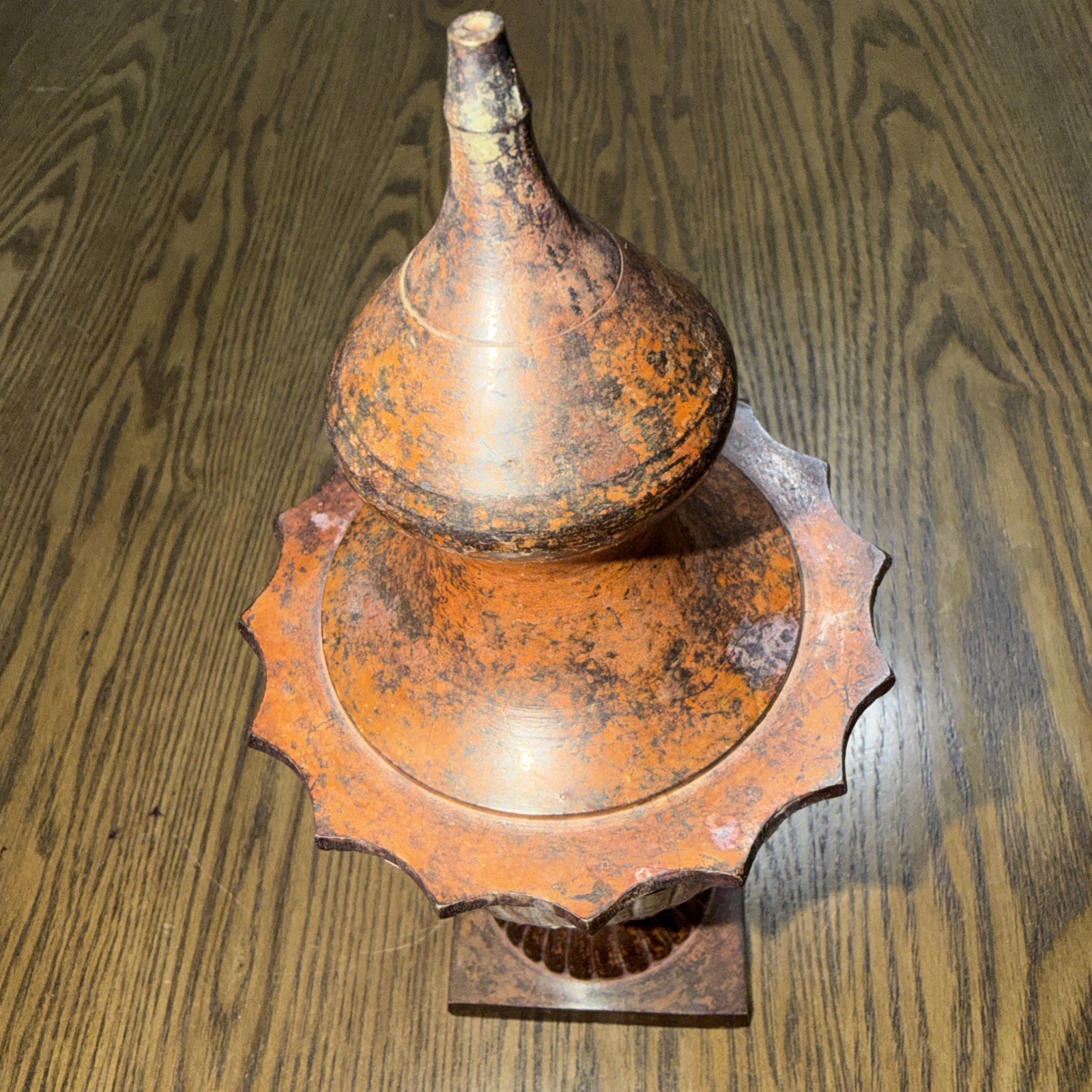 Vintage Hosley 9.5″ Solid Brass Urn With Lid Classic Collection