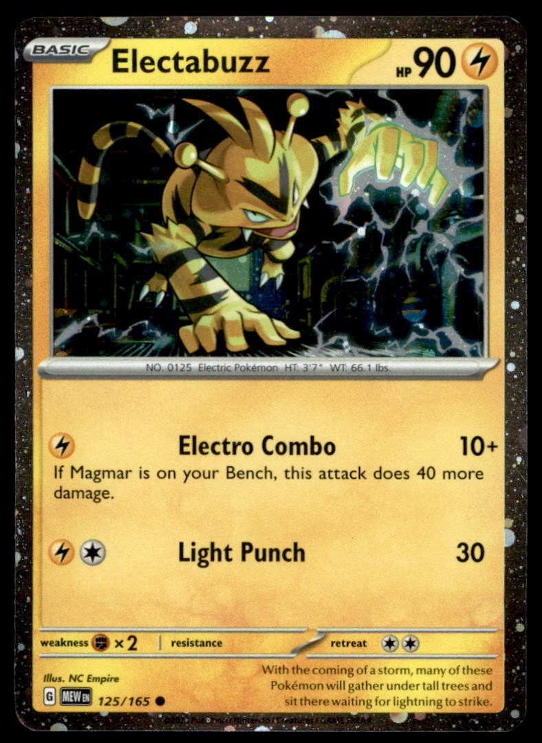 Electabuzz (Cosmos Holo) 125/165 Promo Pokemon LP