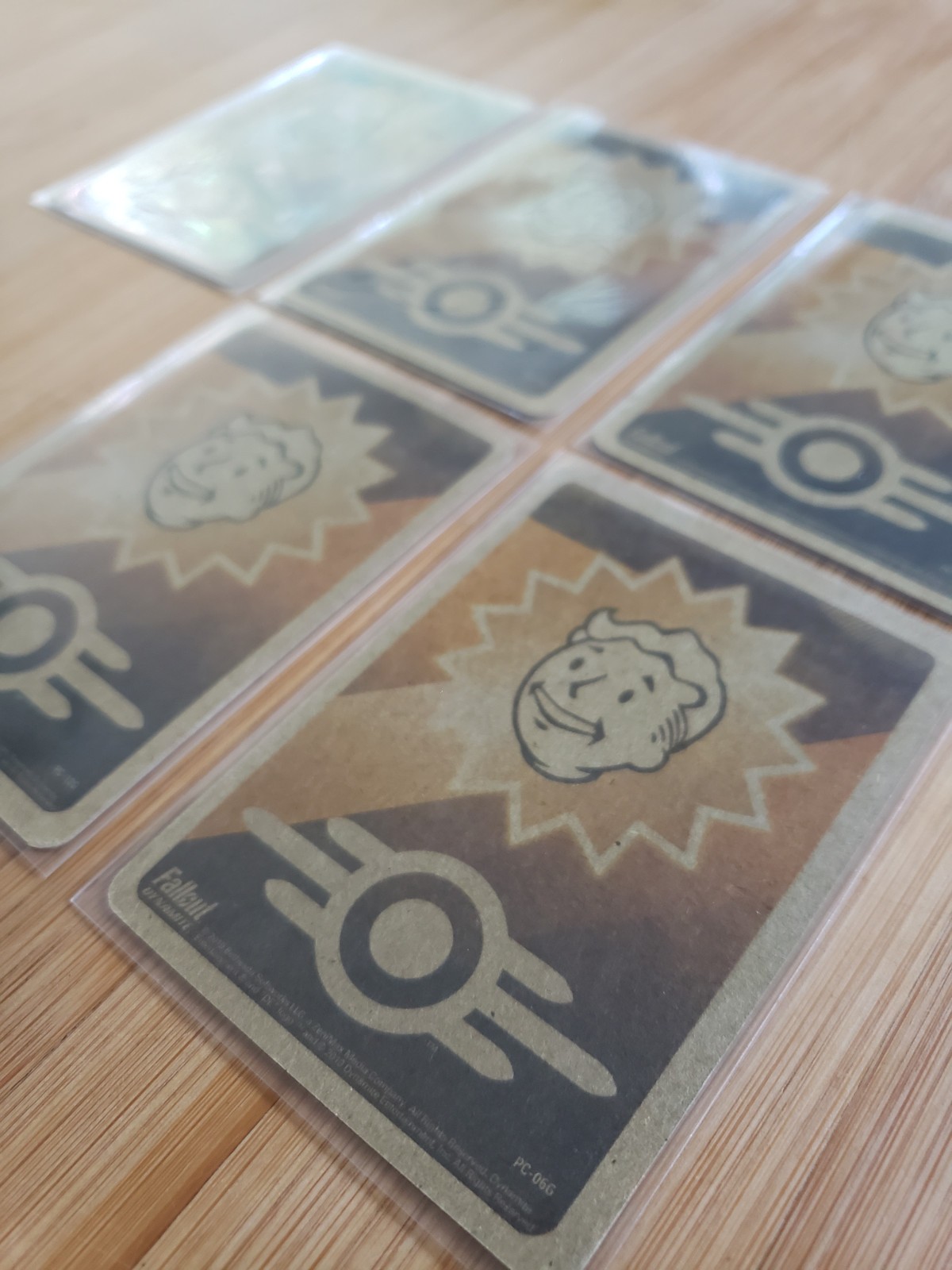 FALLOUT Series 2 Cards – Almost Complete Set! [5 of 6] – GOLD BACK PERK CARDS!