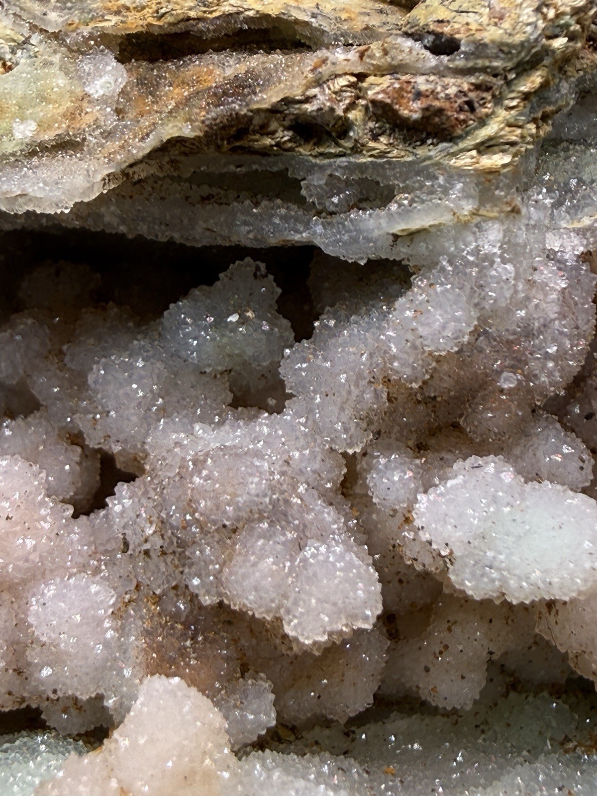 7” Druzy Mint Green Smithsonite Cluster — Indonesia