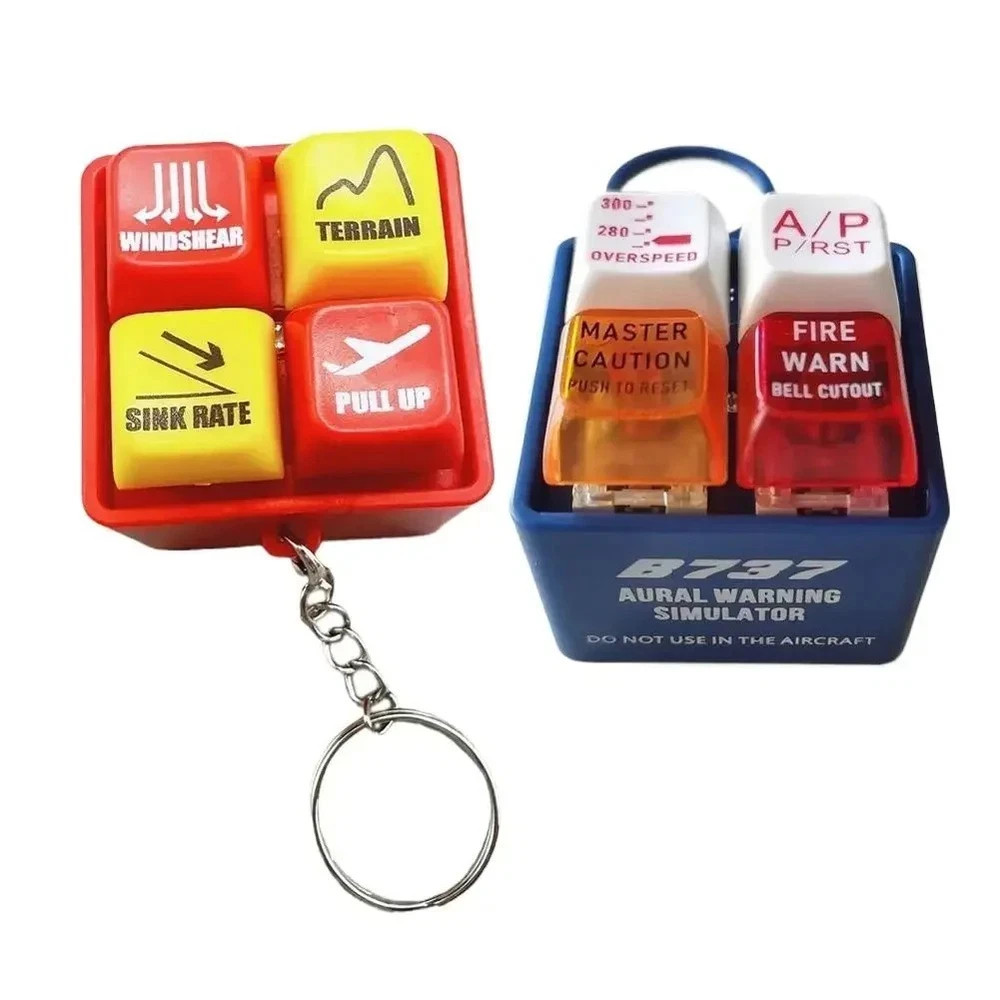 Pilot & Crew Alert Keychain EGPWS Warning Sound Simulator Bright Led Light 2025