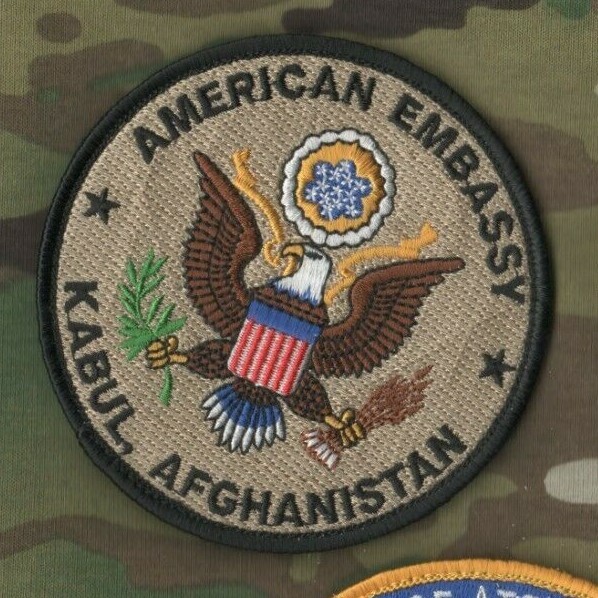 STATE DEPT WPS CONTRACTOR PMC DSS velkrö PATCH: US EMBASSY KABUL AFGHANISTAN