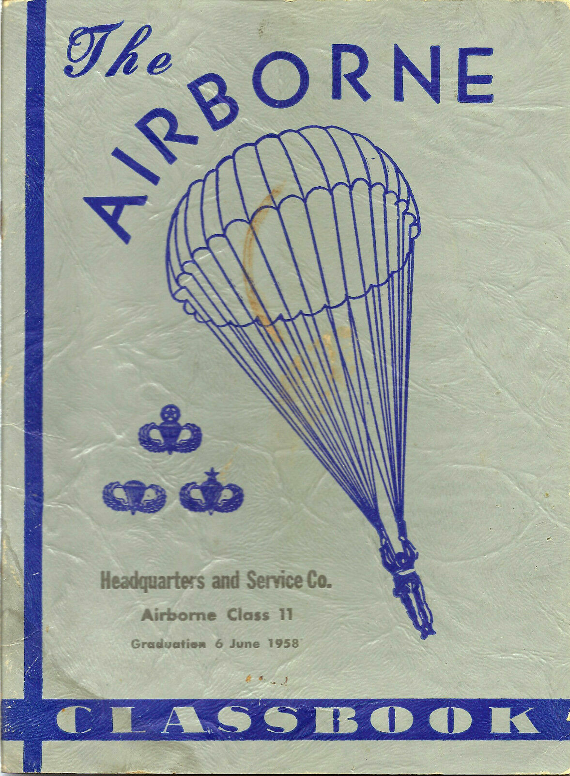 AIRBORNE CLASSBOOK – 1958 Airborne. Class 11, Companies Hqt. & Service (DVD)
