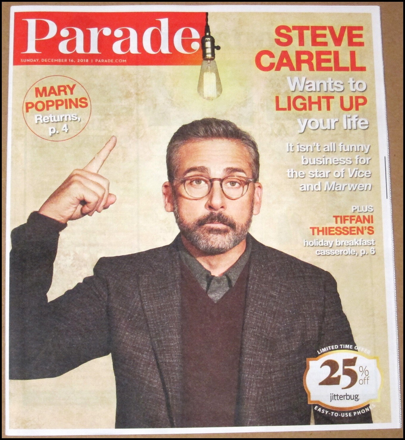 12/16/2018 Parade Newspaper Magazine Steve Carell Welcome to Marwen Mary Poppins