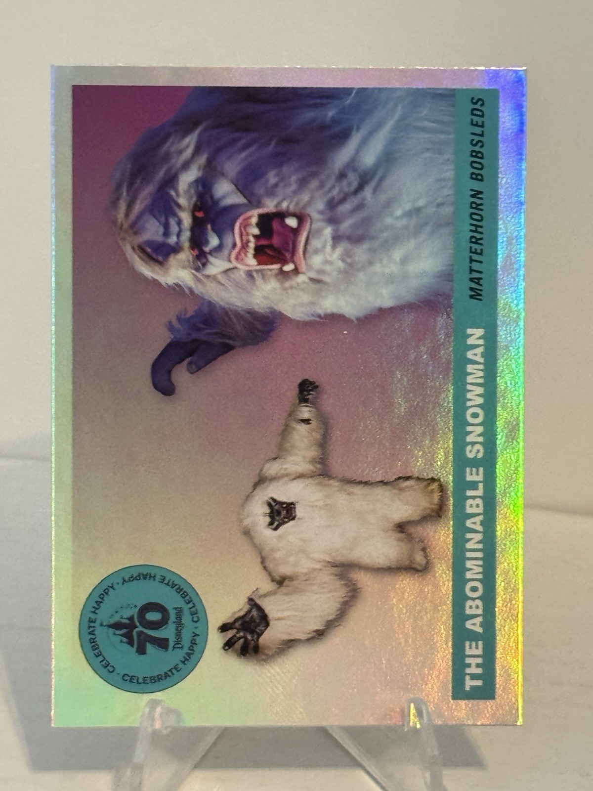 2025 Topps Disneyland 70th Anniversary The Abominable Snowman Rainbow Foil T55-8