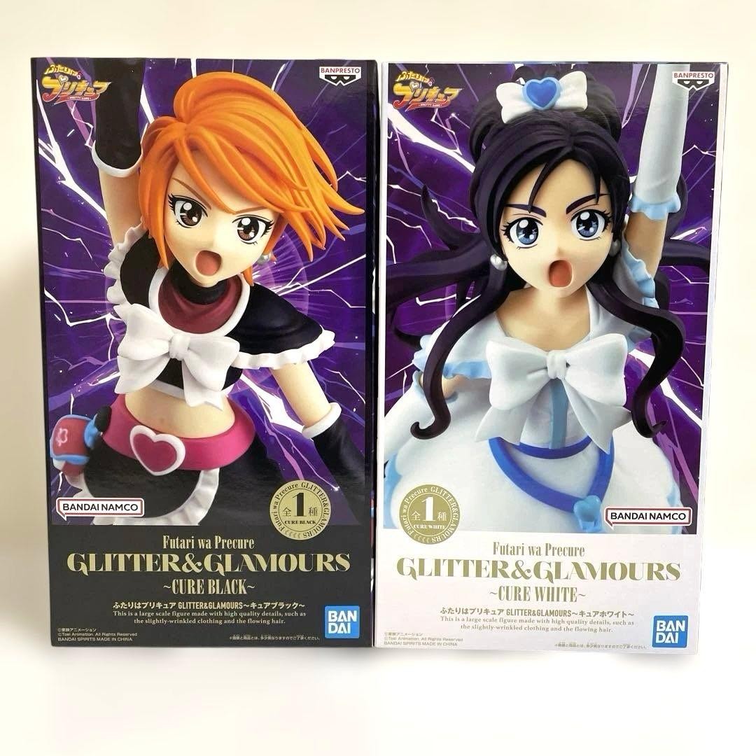 Futari wa Pretty Cure GLITTER & GLAMOURS Cure Black & Cure White Figure Set of 2