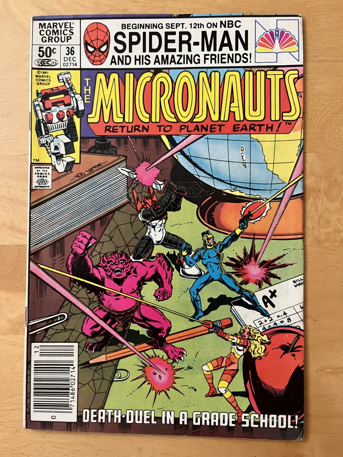 MICRONAUTS # 36 VERY FINE 8.0 NOT CGC RATED 1981 BRONZE AGE