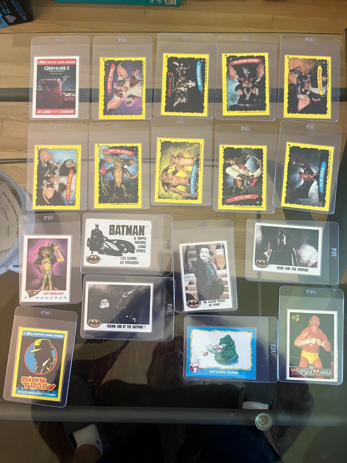 1990 GREMLINS 2 Topps COMPLETE STICKER CARD SET 11 Nice NMMT Mogwai LENNY George