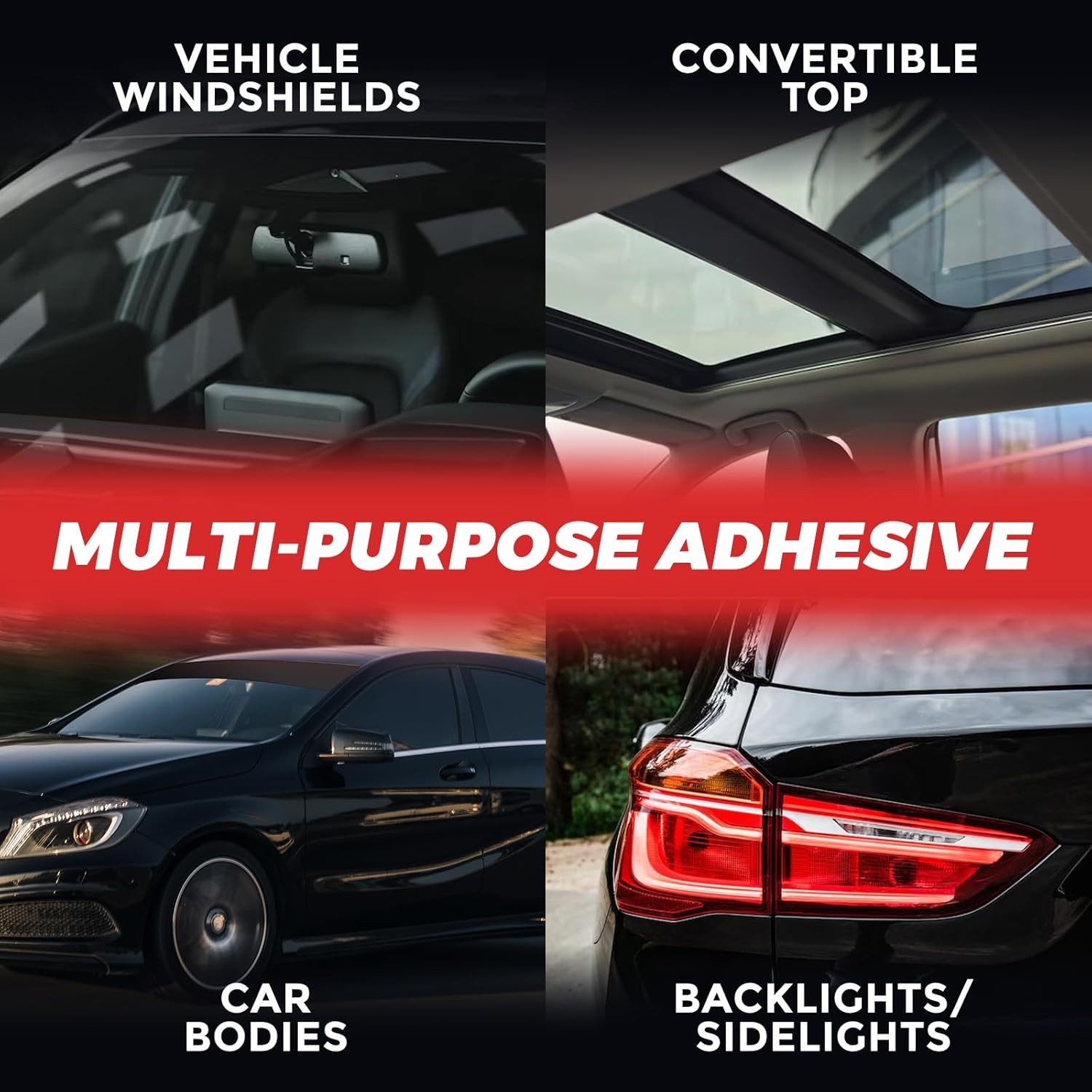 Polyurethane New Windshield Adhesive Fast Cure Auto Glass Repair Kit 310ml